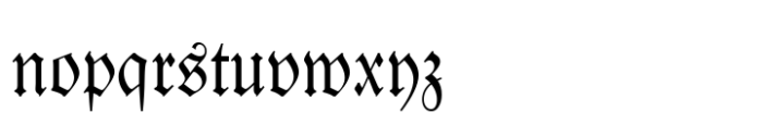 Fraktur Std Regular Font LOWERCASE