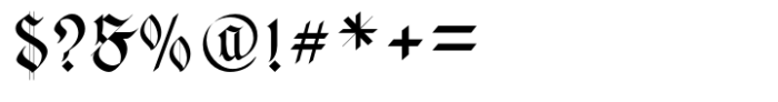 Frakturata Flourishes Font OTHER CHARS