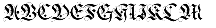 Frakturata Flourishes Font UPPERCASE