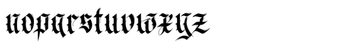 Frakturata Flourishes Font LOWERCASE