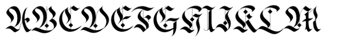 Frakturata Regular Font UPPERCASE