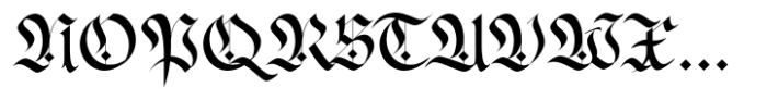 Frakturata Regular Font UPPERCASE