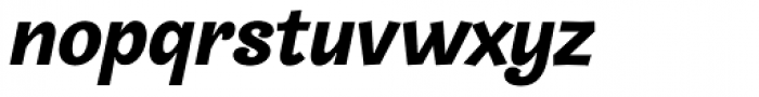 Frambuesa Black Italic Font LOWERCASE