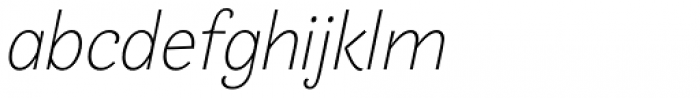 Frambuesa Light Italic Font LOWERCASE