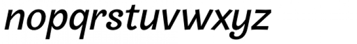 Frambuesa Semi Bold Italic Font LOWERCASE