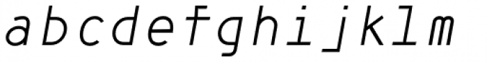 Framework Mono Light Italic Font LOWERCASE