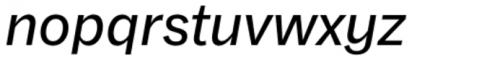 Franca Medium Italic Font LOWERCASE