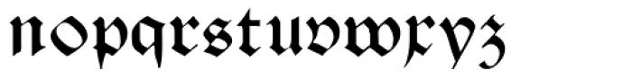 Franconian Font LOWERCASE