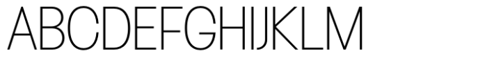 Franie Condensed Hairline Font UPPERCASE