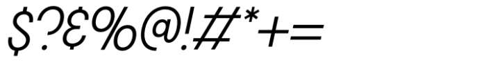 Franie SCondensed Light Italic Font OTHER CHARS