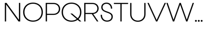 Franie XLight Font UPPERCASE