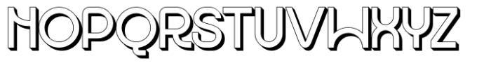 Frankco Shadow Font LOWERCASE
