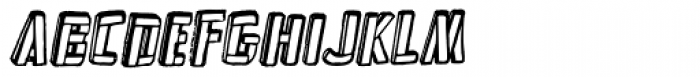 Frankenstein Clean Oblique Font UPPERCASE