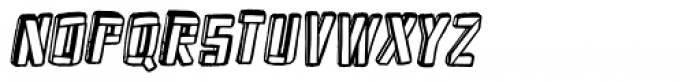 Frankenstein Clean Oblique Font UPPERCASE