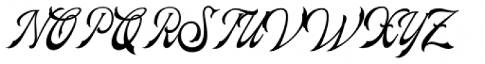 Frankest Script Font UPPERCASE