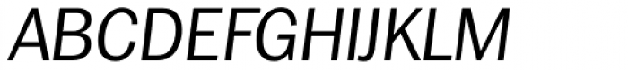 Franklin Goth TS Light Italic Font UPPERCASE