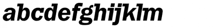 Franklin Gothic Raw Semi Serif Demi Oblique Font LOWERCASE
