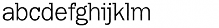 Franklin Gothic Raw Semi Serif Light Font LOWERCASE