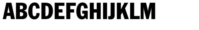 Franklin Gothic Std Regular Condensed Font UPPERCASE
