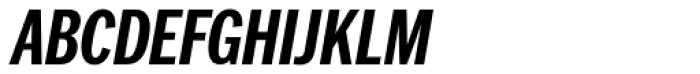 Franklin Pro Condensed Bold Italic Font UPPERCASE