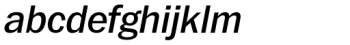 Franklin Pro Medium Italic Font LOWERCASE