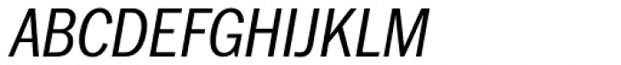 Franklin Pro Narrow Light Italic Font UPPERCASE