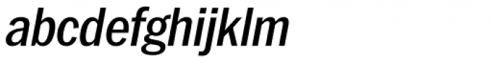 Franklin Pro Narrow Medium Italic Font LOWERCASE
