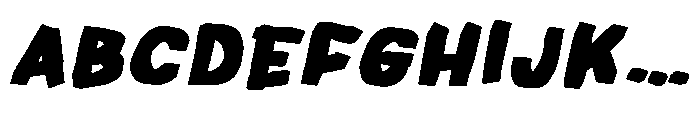Frayed Marker Bastard Fatty Font Bold Italic Font UPPERCASE