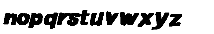 Frayed Marker Bastard Fatty Font Bold Italic Font LOWERCASE