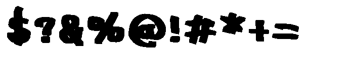 Frayed Marker Bastard Fatty Font Bold Font OTHER CHARS