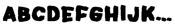 Frayed Marker Bastard Fatty Font Bold Font UPPERCASE