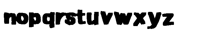 Frayed Marker Bastard Fatty Font Bold Font LOWERCASE