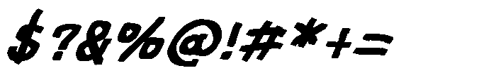 Frayed Marker Bastard Fatty Font Italic Font OTHER CHARS