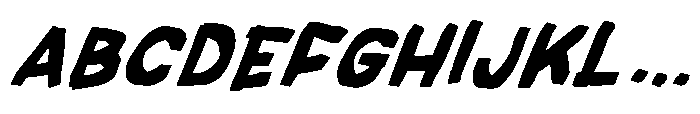Frayed Marker Bastard Fatty Font Italic Font UPPERCASE