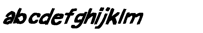 Frayed Marker Bastard Fatty Font Italic FONT
