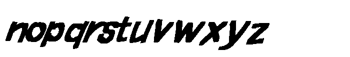 Frayed Marker Bastard Fatty Font Italic Font LOWERCASE