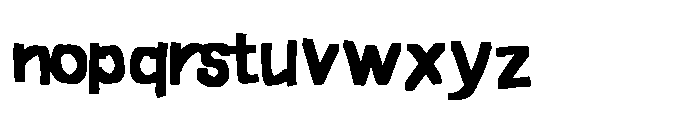 Frayed Marker Bastard Fatty Font Regular Font LOWERCASE