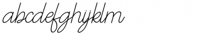 Frayhord Monoline Regular Font LOWERCASE