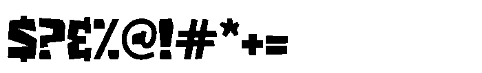 Freak Beast Font OTHER CHARS