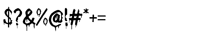 Freakdrip Bite Font OTHER CHARS