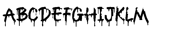 Freakdrip Bite Font UPPERCASE
