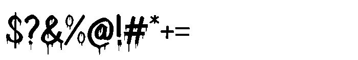 Freakdrip Regular Font OTHER CHARS