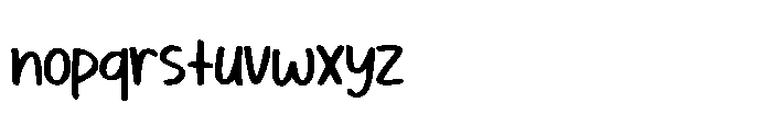 Free Flow Handwriting Font LOWERCASE