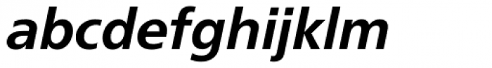 FreeSet DemiBold Oblique Font LOWERCASE