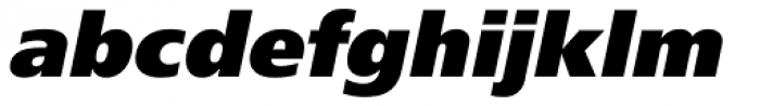 FreeSet ExtraBold Oblique Font LOWERCASE
