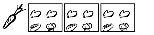 Freehand Brush Freehand Icon Food Font UPPERCASE
