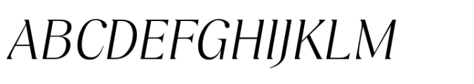 Fregio Light Italic Font UPPERCASE