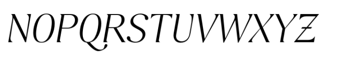 Fregio Light Italic Font UPPERCASE