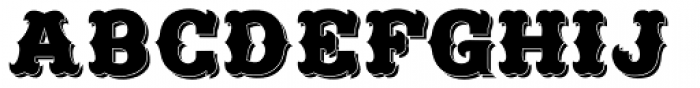 Freibeuter NR Smooth Shadow Font UPPERCASE