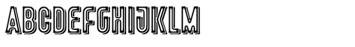 Freiburg Line Texture Font UPPERCASE